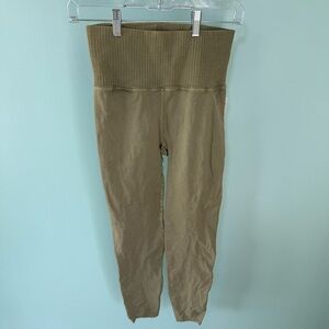 FP Movement By Free People Womens Olive High Wasted Legginge Size M/L
